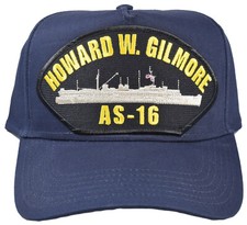 USS HOWARD W. GILMORE AS-16 SHIP HAT - NAVY BLUE