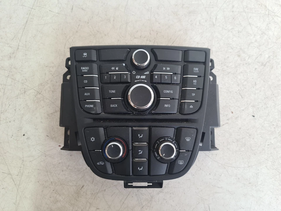 VAUXHALL ASTRA J MK6 2010 RADIO STEREO HEATER CONTROLS 13346050 13346092
