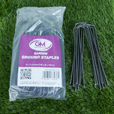 GroundMaster 6" (150mm) Heavy Duty Steel Staples Garden Membrane Securing U-Pins