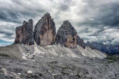 Wandbild: Tre Cime di Lavaredo Berggipfel in den Dolomiten, Italien (151616961)