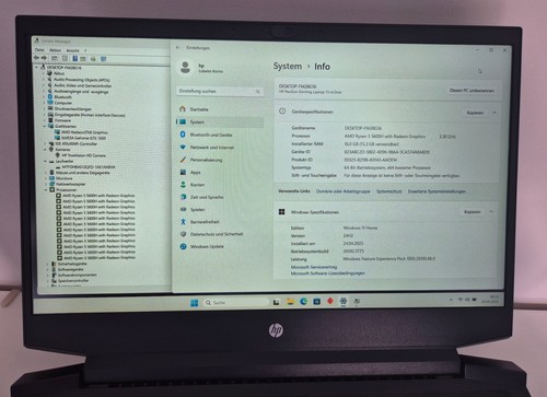 HP 15-ec2345ng AMD Ryzen 5 5600H 512GB SSD 16GB 15,6" FHD 144Hz GTX 1650 Gaming - Bild 20 von 20