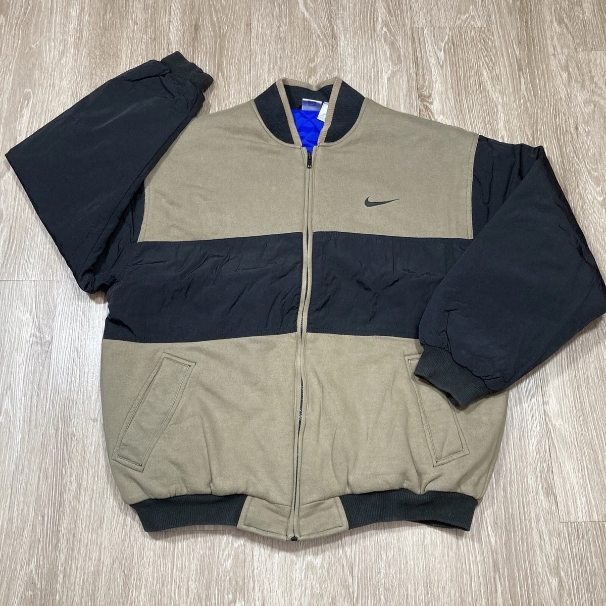 Vintage 90s Nike Bomber Jacket with Hood, Sport Jacket