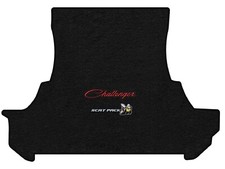 Lloyd Mats Velourtex Dodge Challenger Red Script Scat Pack Trunk Mat 2015-2023