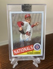 Patrick Corbin 2020 Topps Clearly Authentic 1985 SP Autograph Auto Encased NM+