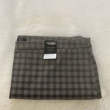 NWT-Simply Vera Gray Plaid Crop Flare Dress Pants 4X-inseam 26”