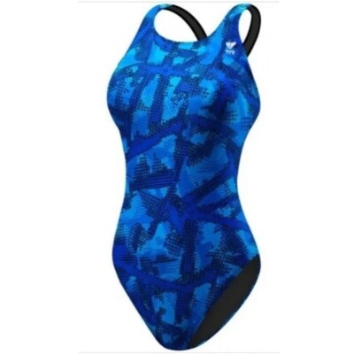 TYR DuraFast Lite Youth VESUVIUS Maxfit One Piece Girls Swimsuit Size 7/8  (24)