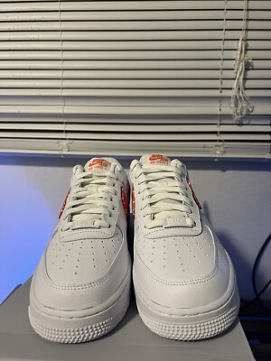 Nike Air Force 1 Low Orange Paisley Size 10.5 US Women's | eBay