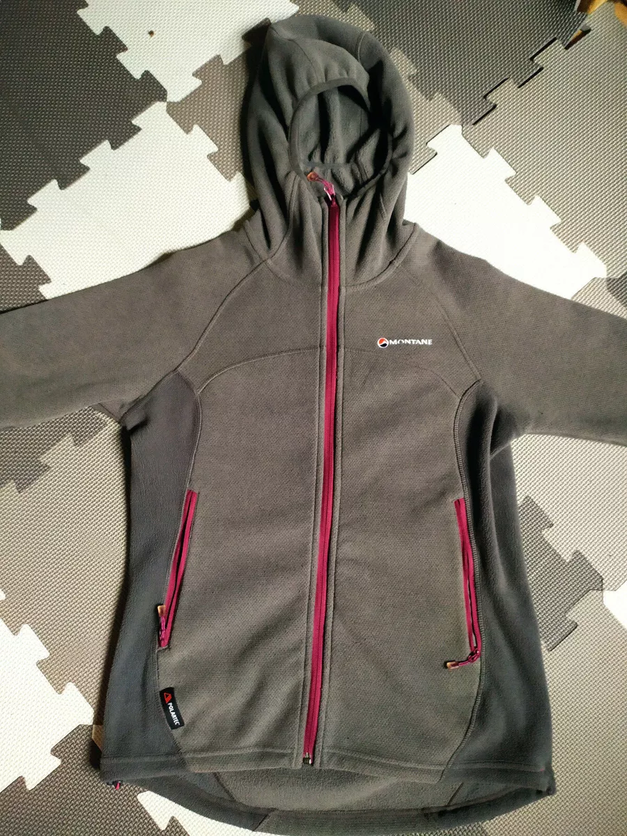RRP 99 Montane Volt Hoodie Womens Fleece Jacket Polartec Uk 12 Hiking Climbing
