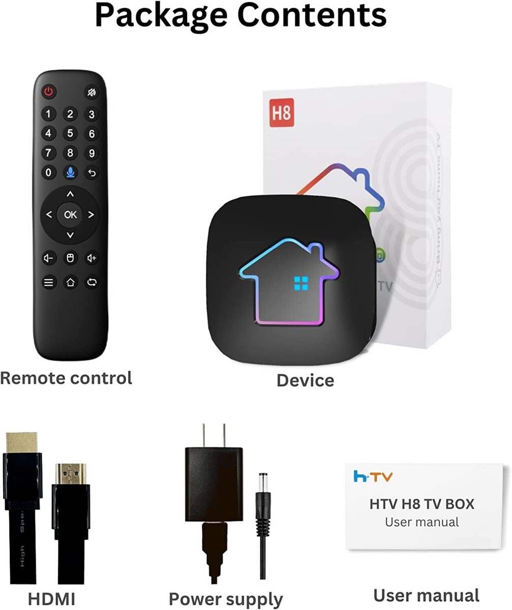 HTV H8 Brazil Box Wi-Fi 5G 2GB+16GB com comando de voz e