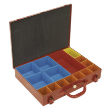 Metal Case with 15 Storage Bins - Sealey APMC15 New