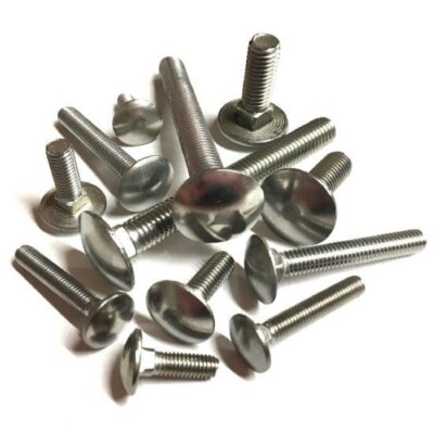 6mm M6 A2 EDELSTAHL KUTSCHENSCHRAUBEN CUP VIERKANT KUTSCHENBOLZEN SCHRAUBEN - DIN 603