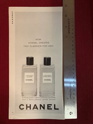 Chanel Gentleman s Cologne & After Shave 1964 Print Ad - Great To Frame!