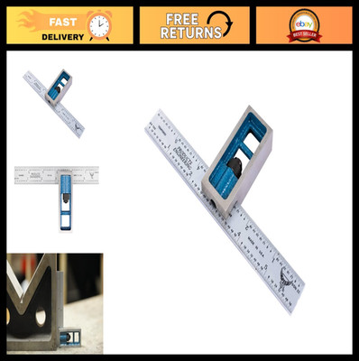 PEC Precision 6'' Adjustable Machinist Square for Metalworking Woodworking