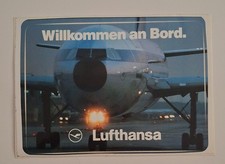 Werbe - Aufkleber - Willkommen an Bord.-  Lufthansa - 11 x 8 cm