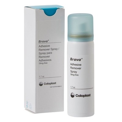 2 Pack Coloplast  Brava Adhesive Remover Spray 1.7 oz Bottle Exp 2028/20229