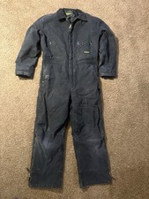 Walls Black Cotton Blend Mechanic Coveralls Work Jumpsuit LRIGRIGR Unisex