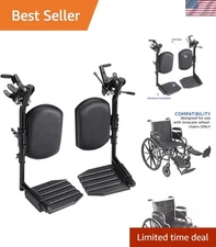 Swing-Away Wheelchair Legrests with Padded Footplates - Ideal for Tracer IV/9000