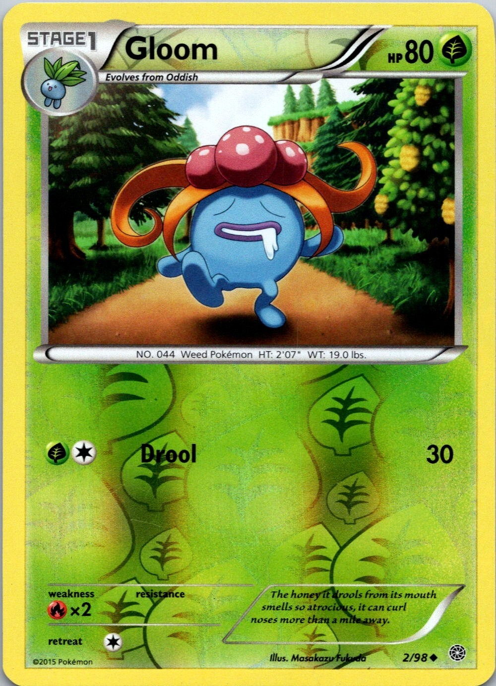 Gloom 2/98 Reverse Holo XY - Ancient Origins NM-LP Pokemon Card