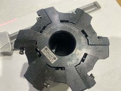 Indexable Slotting Cutter 3.09 Diameter W/O Inserts x .360 Wide Arbor Connect!!!