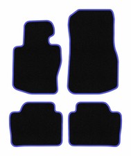 Fu�matten Automatten Velours Schwarz/Blau f�r BMW 4 F36 2014-2021 Set 4-tlg