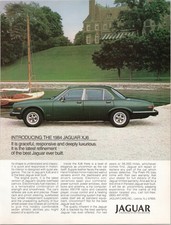 Jaguar 1984 XJ6 Vintage Print Ad Green Sedan Luxury Car