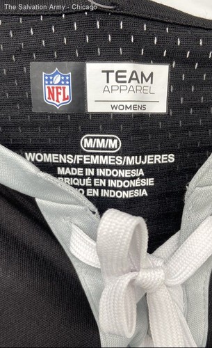 Team Apparel Womens Black Las Vegas Raiders Football-NFL Jersey Size Medium - Picture 5 of 6