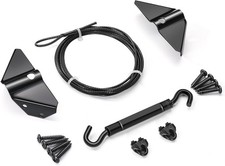 Anti Sag Gate Kits for Wooden Fence Door Support Cable Kit in Zinc Black Anti-