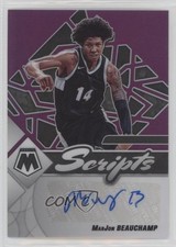 2022-23 Panini Chronicles Draft Picks Purple 10/25 MarJon Beauchamp Auto 0nr3