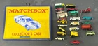 Large lot of 24 Lesney Matchbox vehicles Made in England in collector's case
