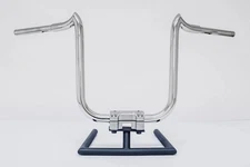 KST Kustom Polished Double Trouble 12" 1-1/4" Handlebars Harley FLTR 15-18