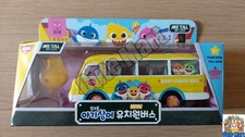 Pinkfong Baby Shark Diecast Kindergarten Bus Pull Back Car Yellow Color