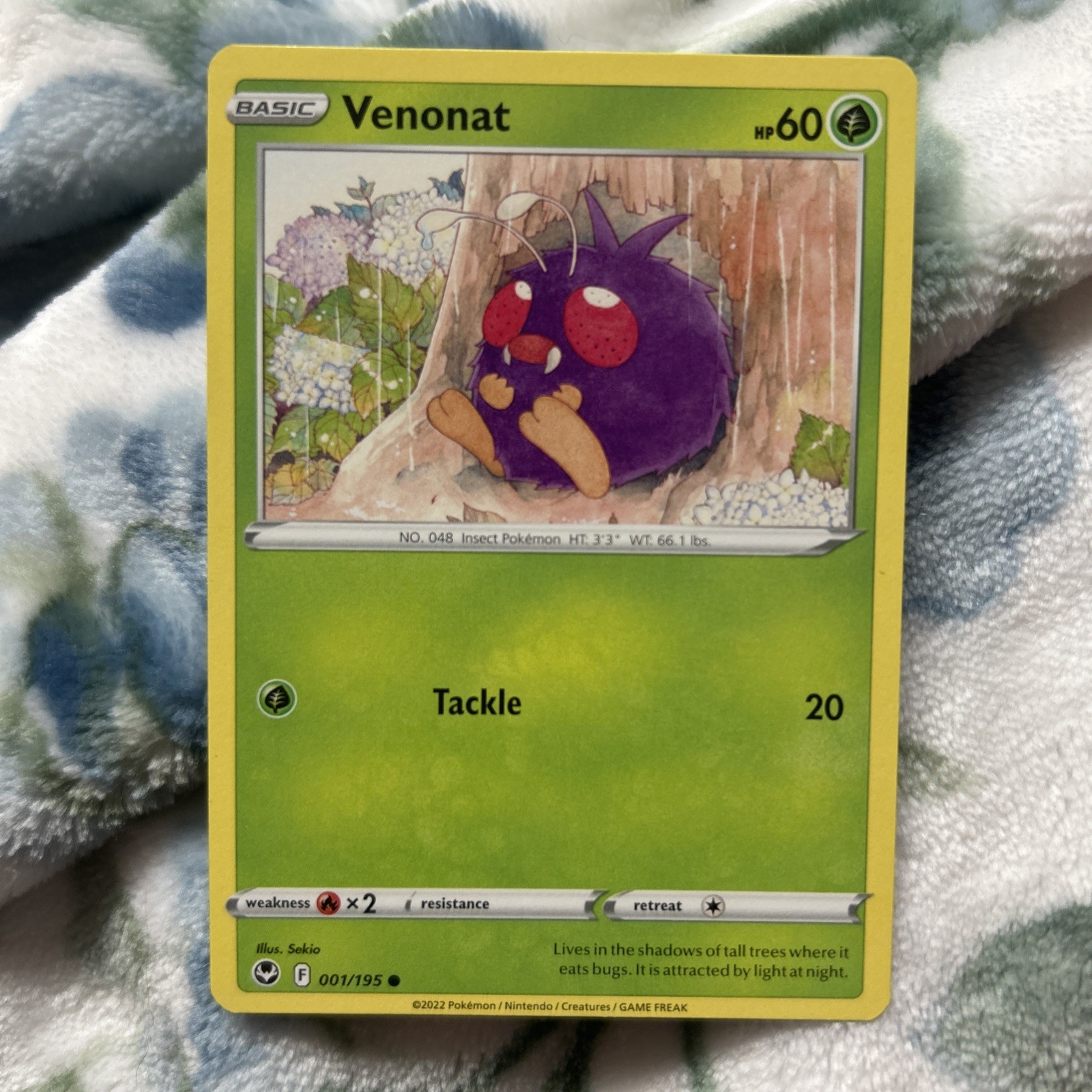Venonat Pokemon Card