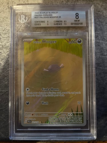 Paldean Wooper graded BGS 8 for sale on eBay
