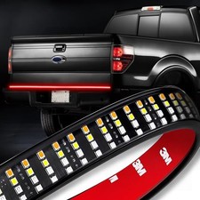 LED Tailgate Light Bar, 60 Inch Quad Row Truck Bed Light Strip Triple Colors