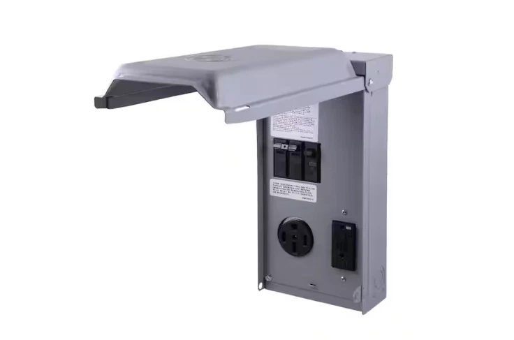 Caja de salida para autocaravana GE GE1LU502SS 70 amperios 2 espacios 2 circuitos 240 voltios sin medir Foto 2 de 4