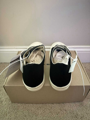 DRKSHDW DU01F4802 DO Low Sneaks Black White Canvas Men's US 10 M Sneakers