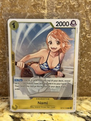 Bandai One Piece Card Game Nami Sky Island  OP15-108 Character Card 2000 Power