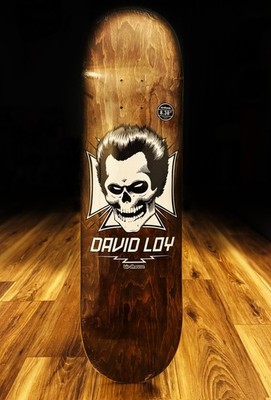 2020 Birdhouse Powell David Loy Skull Skate Deck Rare Oak Stain 8.38'' In Shrink
