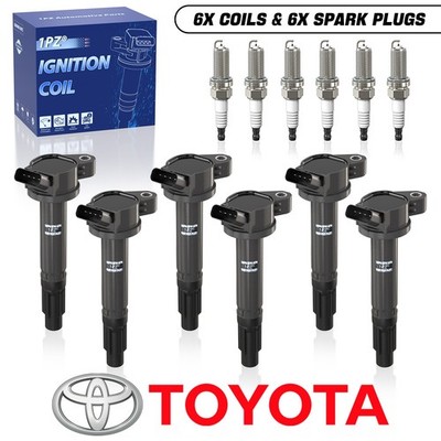 6pcs GENUINE Ignition Coil + Spark Plug 2005-2022 For Toyota & Lexus 90919-A2002
