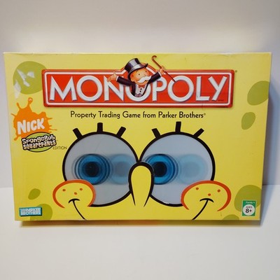 Hasbro Nickelodeon Spongebob Squarepants Monopoly 2005 99% Missing Plankton