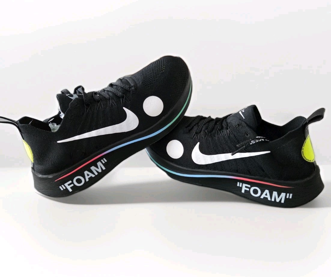 OFF WHITE X NIKE Taglia 9 5 Nike Off White x Zoom Fly Mercurial Flyknit Nero