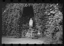 St Paul Minnesota 1939 Catholic College Shrine Statue Grotto Ivy Rock Wall