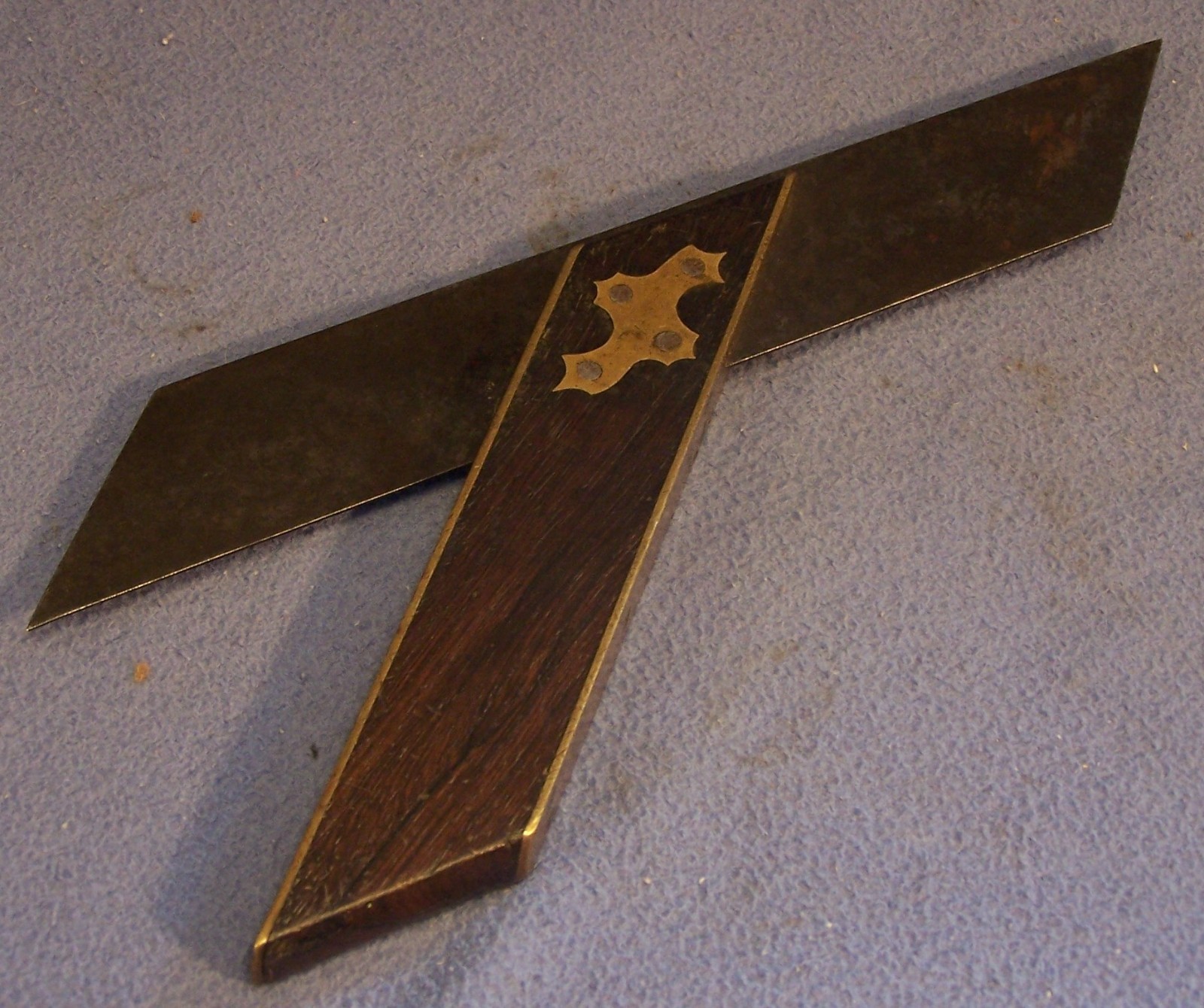 C. G. Siewers Cincinnati 10 inch Miter Square mitre square rosewood and brass