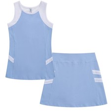 Girls Tennis Golf Dress Girls Tank Top and Tennis Golf Skirt with Built-in Sh...