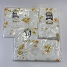 VTG Pacific Twin Sheet Set 4 pc Percale "Essence of Spring" Yellow Flowers