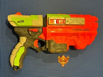 Nerf Vortex Vigilon Disc Blaster Hasbro 2010 Tested Working No Discs