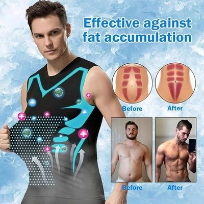 Packs 1 Men Body Shaper Slimming Tummy Vest Compression Shirt Tank Top Shapewear