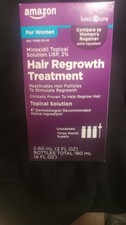 Lot of 3 boxes Amazon Minoxidil Topical Solution USP 2 Hair Regrowth Treatment