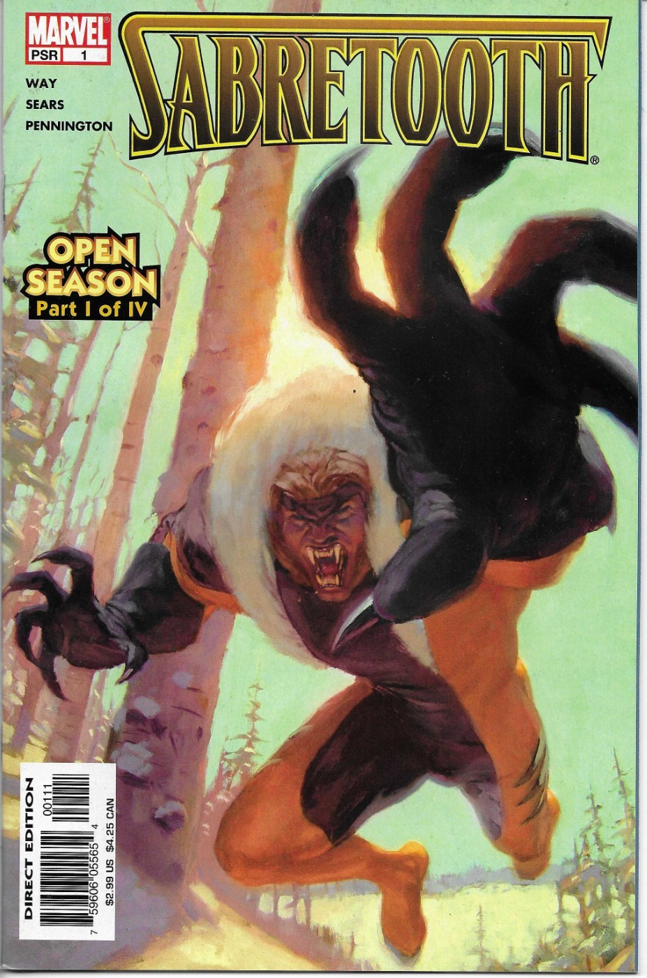 SABRETOOTH - OPEN SEASON #1 - Back Issue (S)