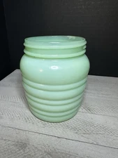 Fire King Jadeite Grease Honey Jar / No Lid/ Small Crack On Rim.